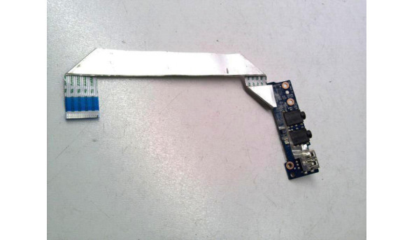 Плата з аудіо роз'ємами та USB портом для ноутбука HP Envy Ultrabook , LS-8661P, Б/В, В хорошому стані, без пошкоджень - 318376