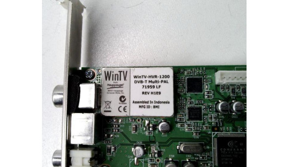 TV-тюнер Hauppauge WinTV-HVR-1200, внутрішній, dvb-t multi-pal, 71959 LF, rev H1E9, Б/В - 318396