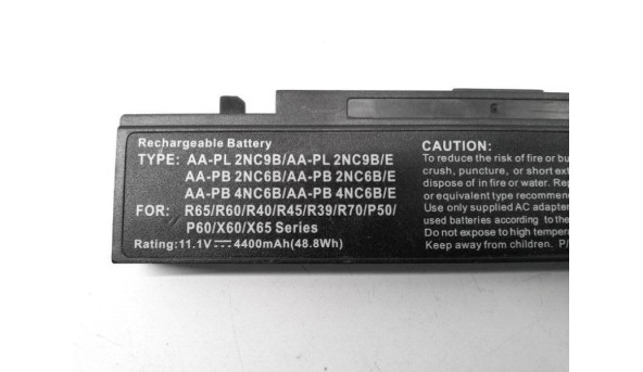 Батарея, акумулятор для ноутбука Samsung AA-PL2NC9B, AA-PL2NC9BE, AA-PB2NC6BE, AA-PB2NC6B, AA-PB4NC6B, AA-PB4NC6BE, Li-Ion Battery rechargeable battery, 11.1V, 4400mAh 48.8 Wh, Б/В - 318468
