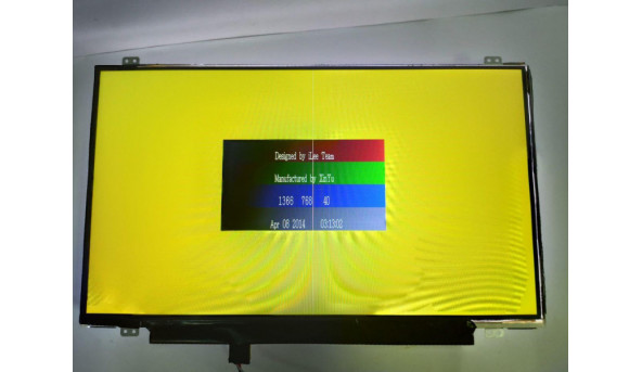 Матриця LG Display, LP140WHU(TP)(B2), 14.0", 30-pin, LCD HD 1366x768, slim, б/в, Є полоса (фото) - 318522