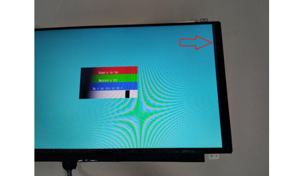 Матриця AU Optronics B156HTN03.3, 15.6", 40-pin, LCD, FHD 1920x1080, slim,  б/в, з правго боку 0.5мм полоска, при тестуванні рухається зображення