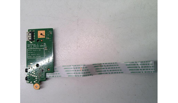 Плата з аудіо роз'ємами, USB портом, та картрідером для ноутбука Medion Akoya P7624, MD98920, 17.1", 48.4N003.011, Б/В - 318557