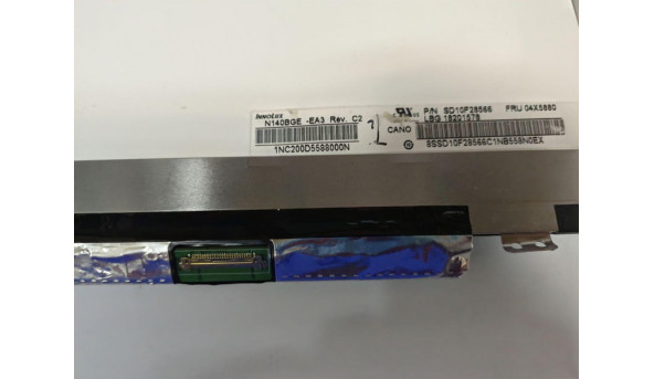 Матриця Innolux, N140BGE-EA3 Rev:C2, 14.0'', LED, HD 1366x768, 30-pin, Slim, б/в, Всі дефекти на фото - 318593