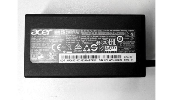 Зарядка, блок живлення для ноутбука Acer різних виробників одним лотом (9 шт) : Acer ADP-65VH F, Liteon PA-1650-02, Delta Electronics SADP-65KB D, Chicony CPA09-A065N1, 65W, 19.0V, 3.42A, Б/В - 318632