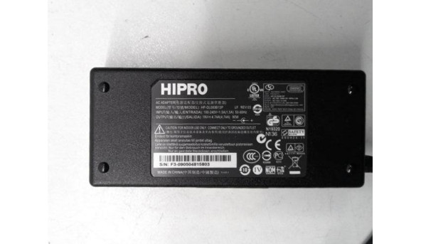 Зарядка, блок живлення для ноутбука HIPRO HP-OL093B13P, 90W, 19.0V, 4.74A, Б/В - 318634
