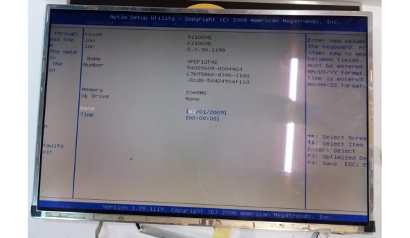 Матриця LG.Philips LP171WP7 (TL) (A1), 17", 30-pin, CCFL, WXGA+, 1440x900, Б/В, має незначні подряпини від клавіатури (фото)