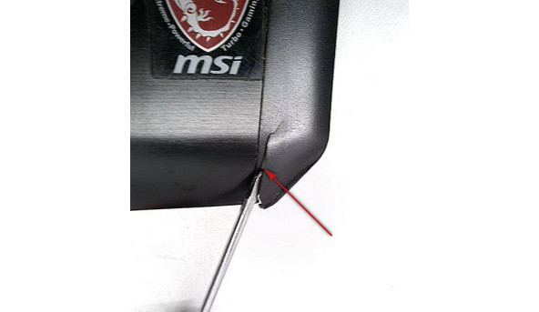 Середня частина корпуса для ноутбука MSI GT60, 15.6”, 6F3C211Y31C, Б/В - 318721