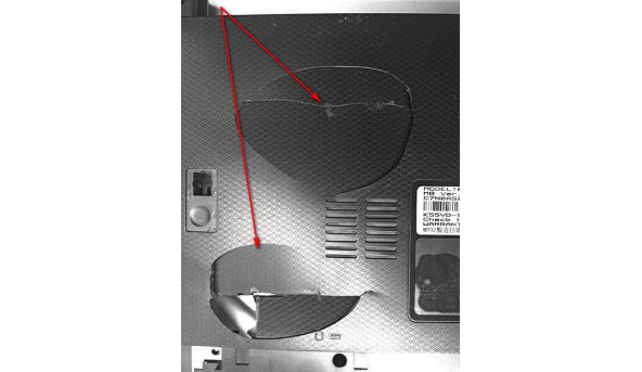 Нижня частина корпуса для ноутбука Asus K55V, 15.6", 13N0-M7A0921, Б/В - 318919