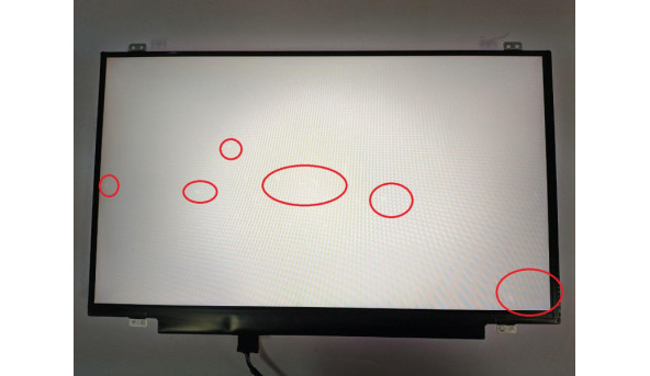 Матриця LG Display, LP140WF6 (SP)(B3), 14.0'', LED, FHD 1920x1080, IPS, 30-pin, Slim, б/в, Є маленькі засвіти, помітні на всіх кольорах - 318923