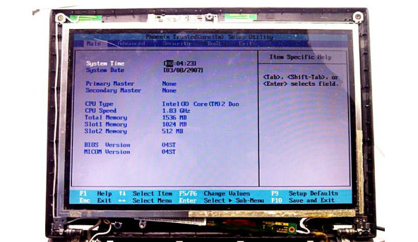 Матриця SAMSUNG, LTN121W1-L03, 12.1", 20-pin, CCFL, WXGA (1280x800), Б/В.