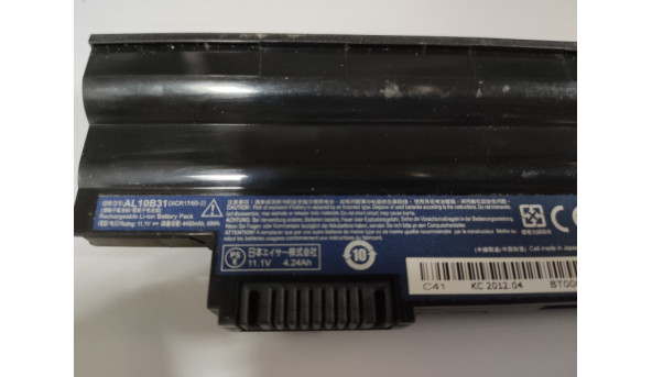 Батарея акумулятор Acer AL10B31 Li-ion Battery 4400mAh 11.1V Б/В - 20% зносу - 319377