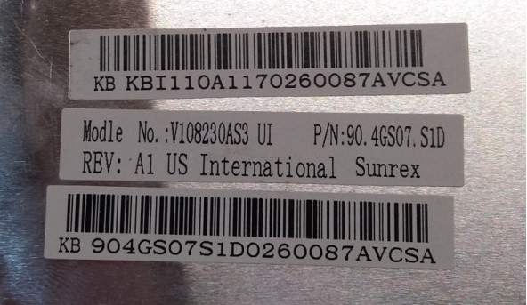 Клавіатура для ноутбука Acer Aspire One 721, V108230AS3, 90.4GS07.S1D KB.KBI11.0A1, Б\В Протестована, робоча клавіатура. - 319378