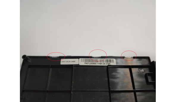 Сервісна кришка для ноутбука Acer Aspire 7520, 7520G, ICY70, FA01L000800, Б/В, зламані замочки та є тріщина (фото). - 319412