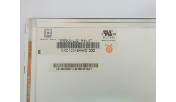 Матриця Chi Mei N089L6-L02 Rev.C1, 8.9", LED, 40-pin type 3, WSVGA (1024x600), Glossy, б/в - 319451