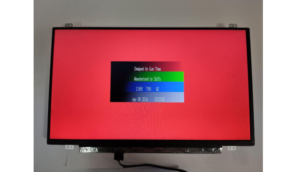 Матриця  Innolux, N140BGE-E43, 14.0", LCD, 30-pin, HD 1366x768, Matte, Slim, б/в, є чорні цятки (фото)
