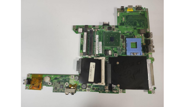 Материнська плата для ноутбука Packard Bell ED1, Easynote A5, A8, DA0ED1MB6I1, Rev:I, Б/В. Стартує, робоча, має пошкодження на роз'ємі живлення (фото)