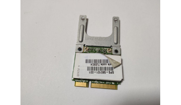 Адаптер WiFi знятий з ноутбука HP Pavilion dv4, dv4-2145dx, 14.1", 580101-001, U98Z062.10, 495846-003, Б/У. В хорошому стані.