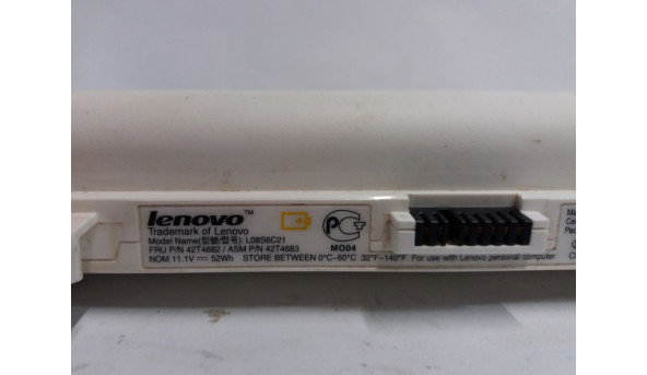 Батарея, акумулятор для ноутбука Lenovo IdeaPad S12 L08S6C21 Li-ion 4400mAh 11.1V Б/В - 319631