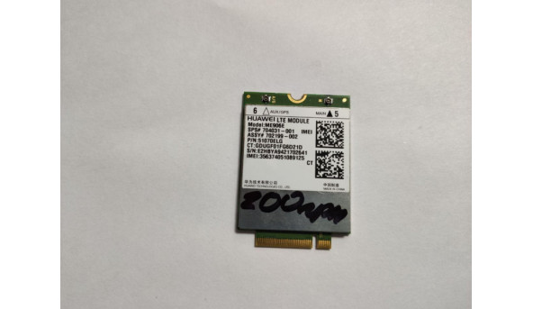 Адаптер 3G, 4G, Module LTE, знятий з ноутбука HP EliteBook 820, G1, 12.5", Huawei ME906E, 704031-001, 702199-002, Б/У. В хорошому стані.
