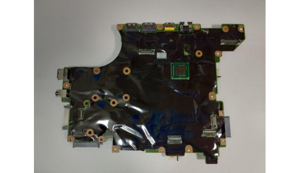 Материнська плата для ноутбука Lenovo ThinkPad T410s, 75Y4157, Б/В. Має впаяний процесор  Intel Core I5-520M, SLBU4, та впаяне відео N10M-NS-S-A3. Не стартує, Має пошкодження (фото)