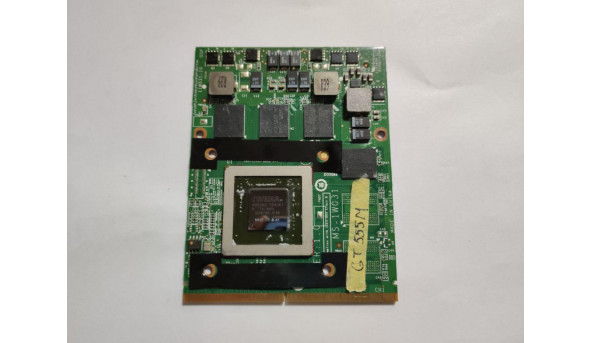 Відеокарта  NVIDIA GeForce GT 555M, 1536 MB, MXM, DDR3, GDDR 5, 128/192-bit, б/в. Робоча, підходить для ноутбука Dell Alienware M15x, M17x