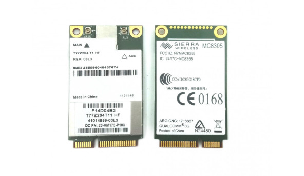 Модем 3G Sierra MC8305 mSATA/mini PCI-E 3G/HSPA WCDMA T77Z204T11 Б/У