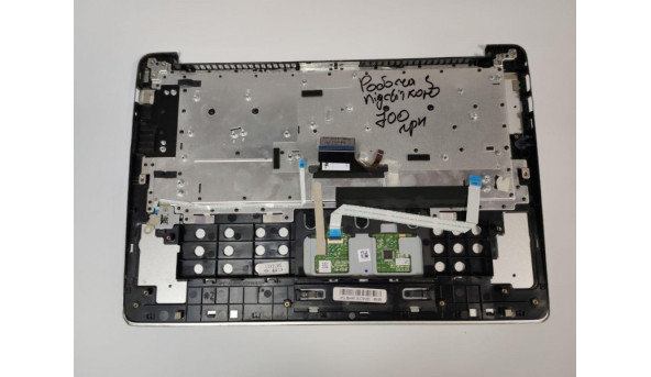 Середня частина корпуса для ноутбука Acer Swift 3 sf314-51, 14.0", 13N1-0QA0601, Б/В. В хорошому стані. Клавіатура робоча, з підсвіткою, є незначне пошкодження (фото). - 320055