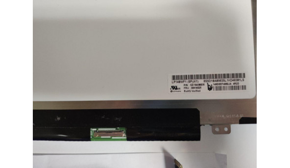 Матриця LG Display, B140HAN01.2, 14.0'', LCD, Full HD 1920x1080, IPS, 30-pin, Slim, б/в, Є засвіти та подряпини помітні при роботі - 320199