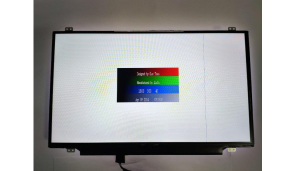 Матриця LG Display,  LP140WD2(TP)(B1),  14.0'', LCD,  HD+ 1600x900, 30-pin, Slim, б/в, Є вертикальна полоса помітна при роботі, зверху відсутня плівка (фото)