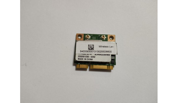 Адаптер WiFi, знятий з ноутбука Fujitsu LifeBook E754, T77H365.00, BCM943228HM8, б/в, В хорошому стані.