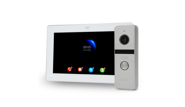 Комплект Wi-Fi відеодомофонa 7" ATIS AD-770FHD/T-White з підтримкою Tuya Smart + AT-400FHD Silver - 320919
