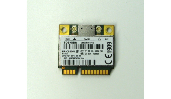 Адаптер модуль WWAN 3G для ноутбука Toshiba Portege R930-1M4 A52002846010 13.3"  G86C0005N710  Б/У
