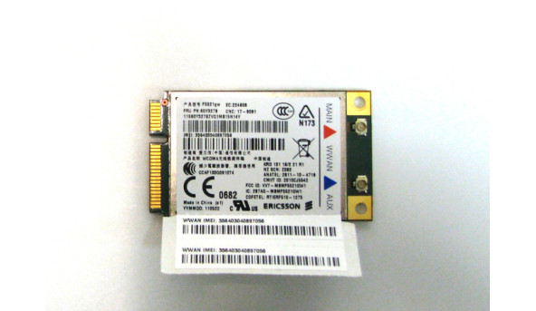 3G Модем Ericsson F5521gw для ноутбука Lenovo ThinkPad E520 E525 60Y3279 Б/У