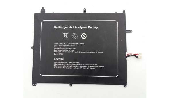 Оригінальна батарея акумулятор для JUMPER HW-3487265 TH133K-MC 7.6V 4800mAh Li-Ion Б/В - знос 20-25%
