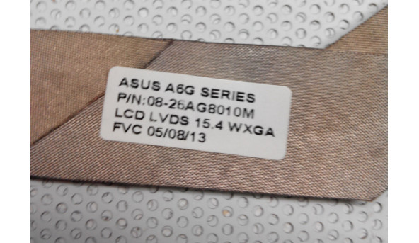 Шлейф матриці для ноутбука Asus A6, A6000, 08-26AG8010M, б/в, у хорошому стані, без пошкоджень. - 35135