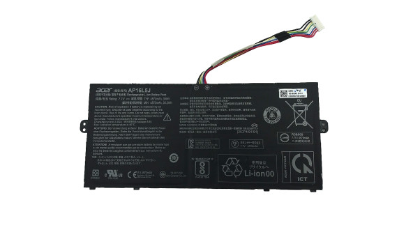 Оригінальна батарея акумулятор для ноутбука Acer Swift SF514-52T AP16L5J 7.7V 4670mAh Б/У - знос 25-30%