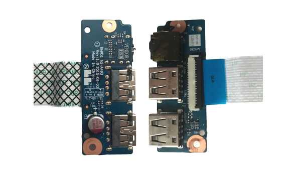 Плата с разъемами USB Jack для ноутбука Lenovo IdeaPad 300-17ISK NS-A493 45521112001 Б/У - 421537