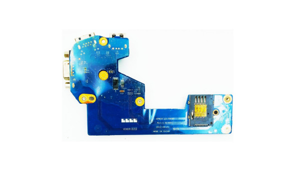Плата Card Reader, LAN, USB, VGA Dell Latitude E5530 QXW10 LS-7908P Rev: 1.0 б/в з розборки