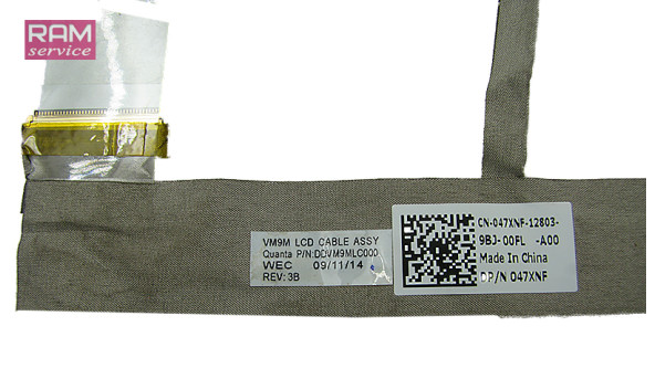 Шлейф матриці для ноутбука Dell Vostro 1015, CN-047XNF, Б/В. В хорошому стані, без пошкоджень. - 43690