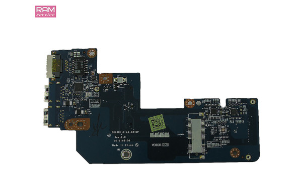 Додаткова плата, роз'єми USB, Ethernet, WiFi, Wireless, для ноутбука Dell Inspiron 5520, Б/В. В хорошому стані, без пошкоджень. - 43754