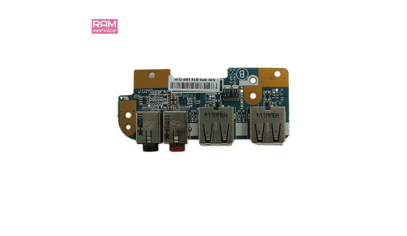 Додаткова плата, роз'єми USB, audio, для ноутбука, Sony VAIO PCG-61712M, 1P-1112J01-8014, Б/В, В хорошому стані, без пошкоджень
