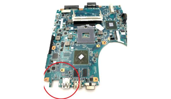 Материнська плата, для ноутбука, Sony VAIO PCG-61712M, 1P-0112J00-8014, Rev:1.4, Б/В - 44173