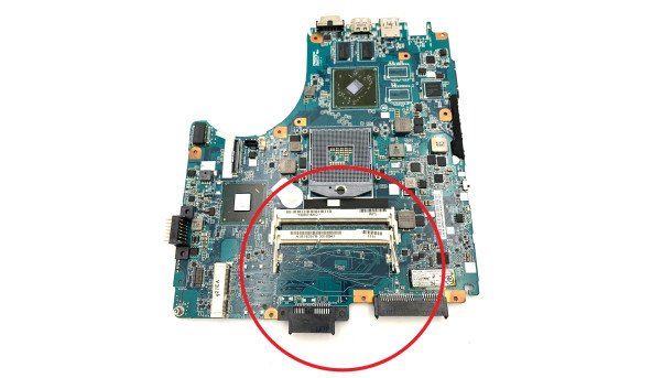 Материнська плата, для ноутбука, Sony VAIO PCG-61712M, 1P-0112J00-8014, Rev:1.4, Б/В - 44173
