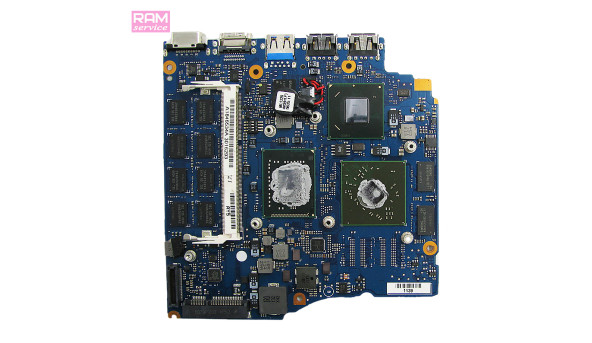 Материнська плата, для ноутбука, Sony VAIO PCG-4121EM, 1P-0117201-A012, REV:1.2. Має впаяний процесор, Б/В, Не стартує