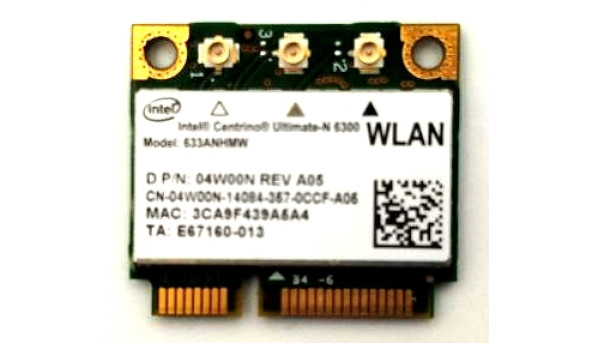 Адаптер WI-FI, знятий з ноутбука, Dell Precision PP30LA, CN-04W00N, Б/В