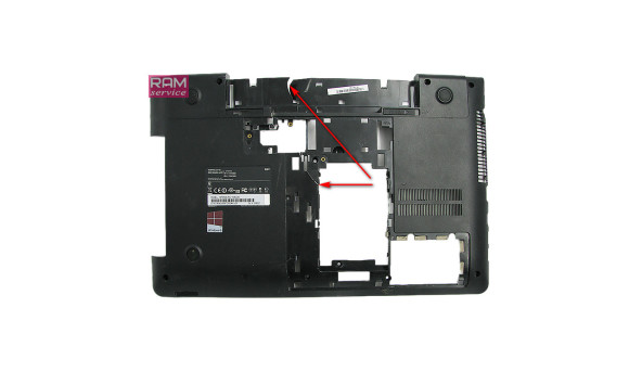 Нижня частина корпуса, для ноутбука, Samsung NP350V5C, AP0RS000100, Б/В,  Є пошкодження (фото)