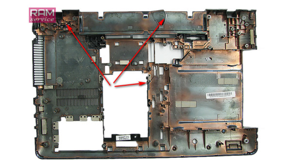 Нижня частина корпуса, для ноутбука, Samsung NP350V5C, AP0RS000100, Б/В,  Є пошкодження (фото)
