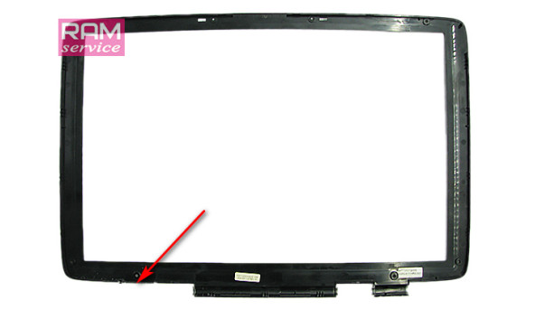 Рамка матриці, для ноутбука, ToshibaSatellite P20, P25, FATQ001H000, Б/В, Відсутня заглушка завіси з права (фото)