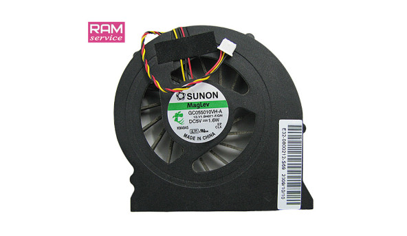 Вентилятор системи охолодження, для ноутбука, MSI CR400 Series, MS-1451, E32-0800212-S69, Б/В, 3Pin, В хорошому стані, без пошкоджень