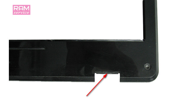 Рамка матриці, для ноутбука, Asus N61D, 16", 13N0-FMA0611, Б/В, Відсутня заглушка завіси з права (фото)